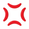 Anger Symbol emoji on Emojione